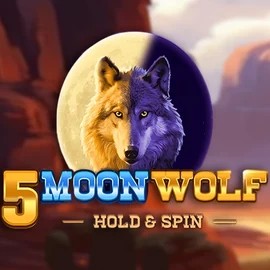5 Moon Wolf logo by Apparat Gaming at Blaze Spins Casino