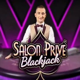 Blackjack Salon Privé slot logo by Ezugi at Blaze Spins Casino