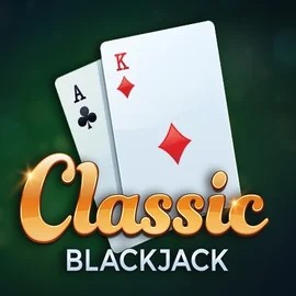 Classic Blackjack logo by Red Tiger Gaming at Blaze Spins Casino