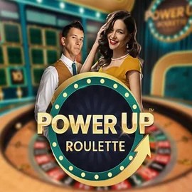 PowerUP Roulette logo – Live Casino by Pragmatic Play at Blaze Spins Casino