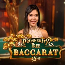 Prosperity Tree Baccarat logo – Live Casino by Evolution at Blaze Spins Casino