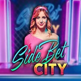 Side Bet City slot visual from Evolution available on blazespinss.org