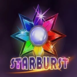 Starburst game by NetEnt – logo hosted on Blaze Spins Casino
